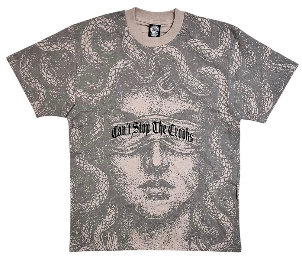 Crooks & Castles Men's T-Shirt Heavyweight Relaxed Fit Medusa Tee